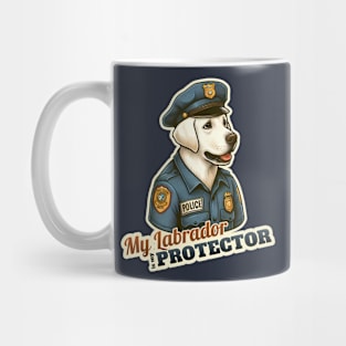 Labrador Retriever Police Mug